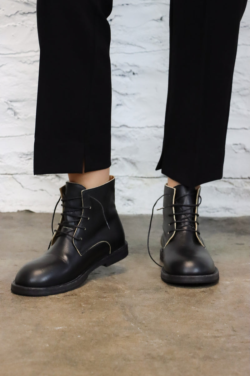 BEAUTIFUL SHOES 黒 MOC BOOTSレザー ショート 24㎝ MORGAN BLACK LACE UP BOOT – AKIRA