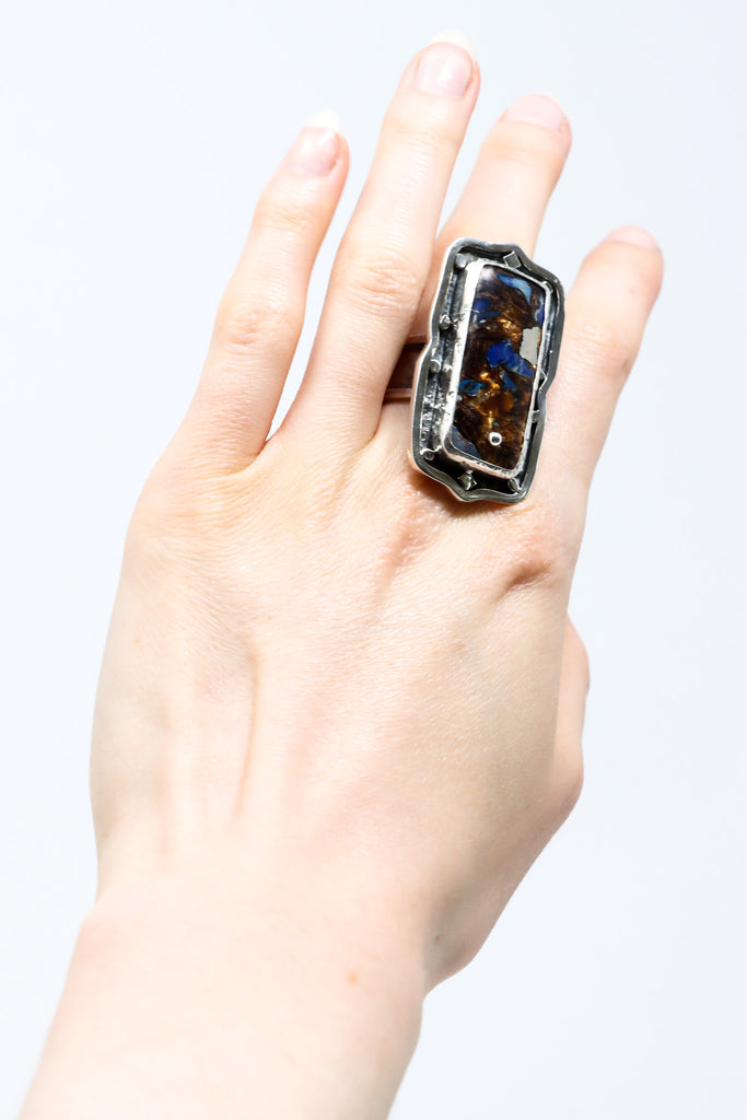 Sally Bass Copper and Lapis Ring I ATELIER957