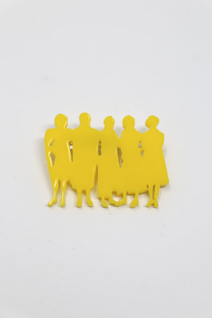 Takara Short Yellow Gathering Brooch | ATELIER957