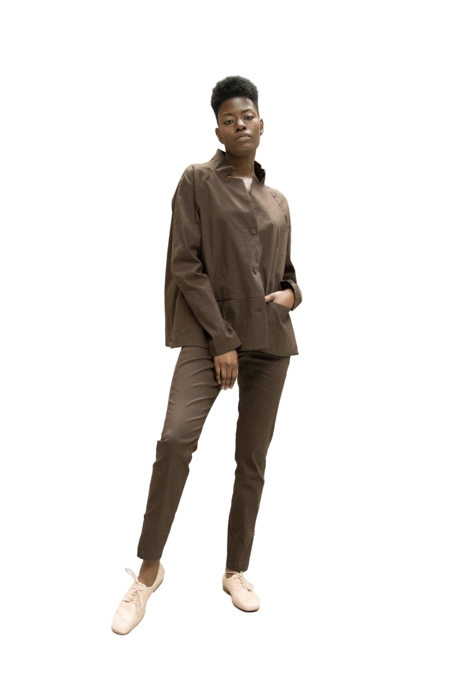 Veste manteau Annette Gortz réversible oversize beige lin Veste manteau Annette Gortz réversible oversize beige lin