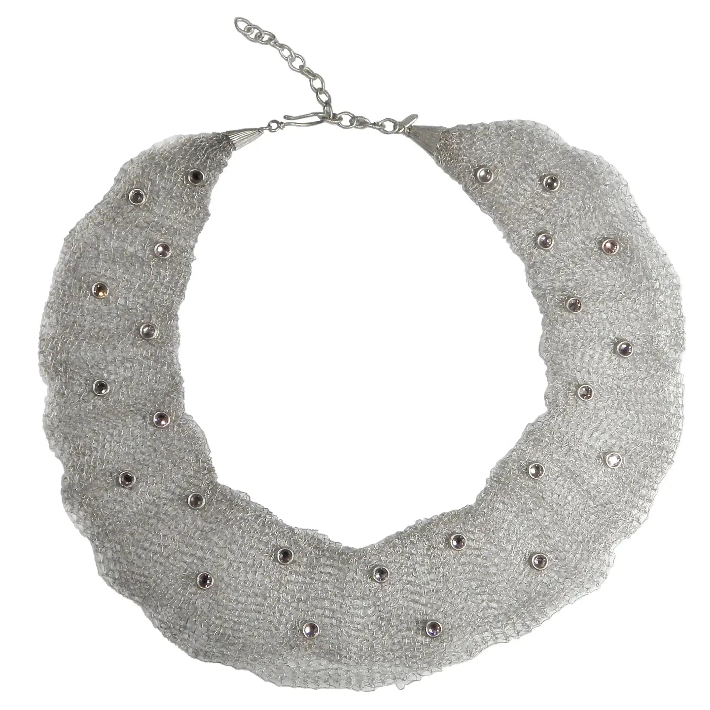 Sarah Cavender crocheted Look Collar With Scattered Crystals | ATELIER957