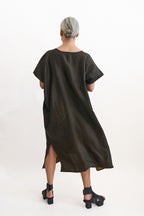 Noir Mud Silk Reversible Tunic | ATELIER957