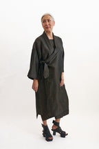 Noir Mud Silk Reversible Jacket | ATELIER957