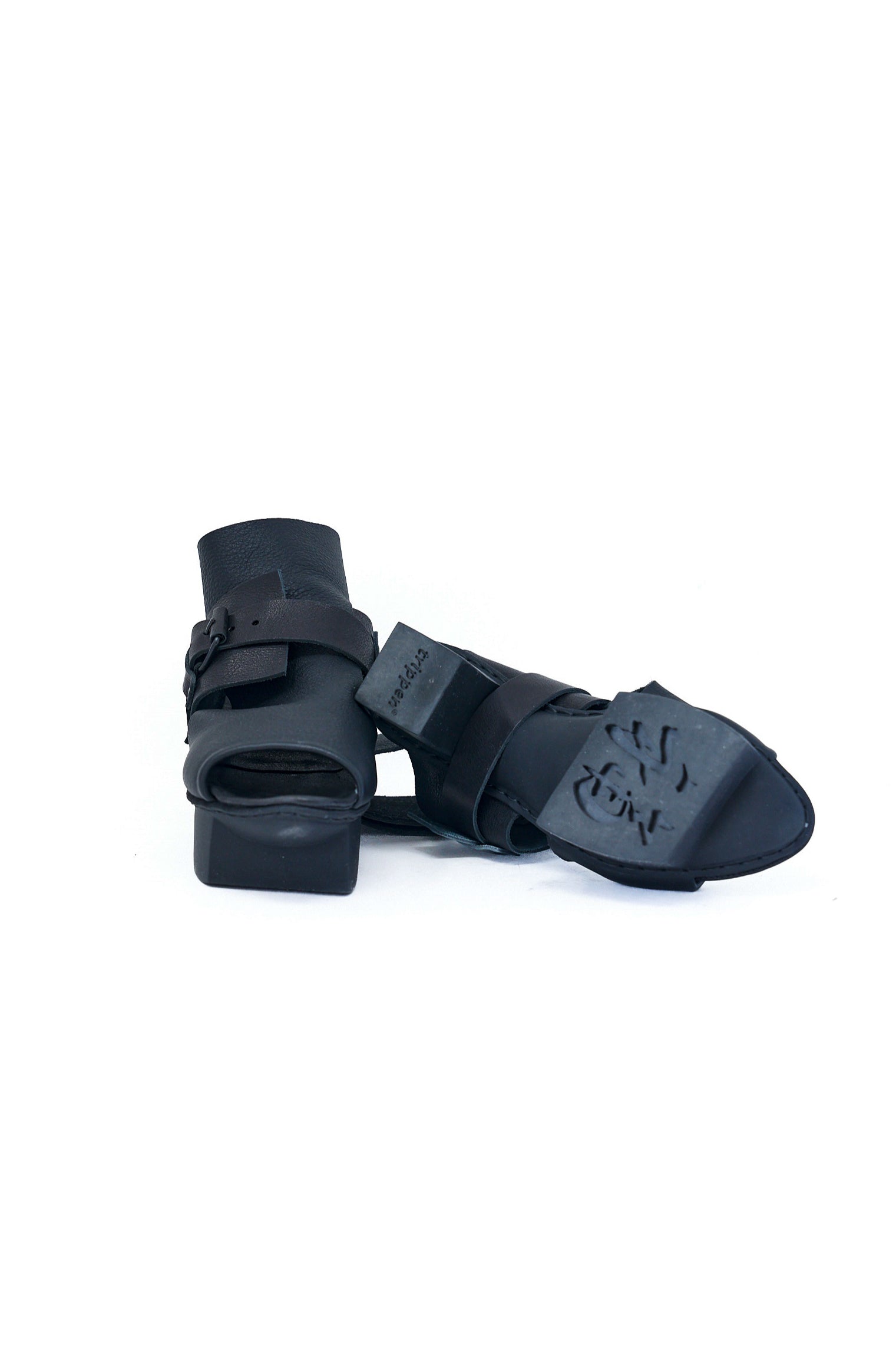 Trippen Forecast Black Sandals | ATELIER957