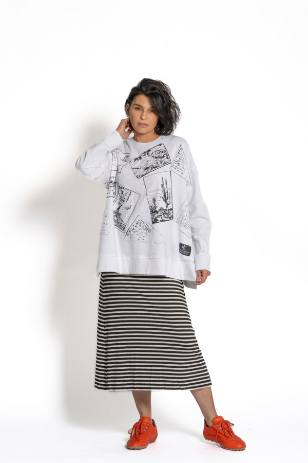 Paper Temples Postcard Sweatshirt | ATELIER957