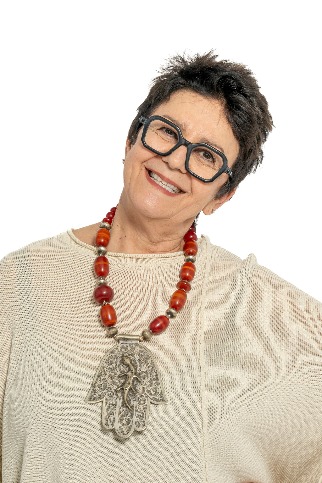 Sally Bass Moroccan Hamsa Necklace | ATELIER957