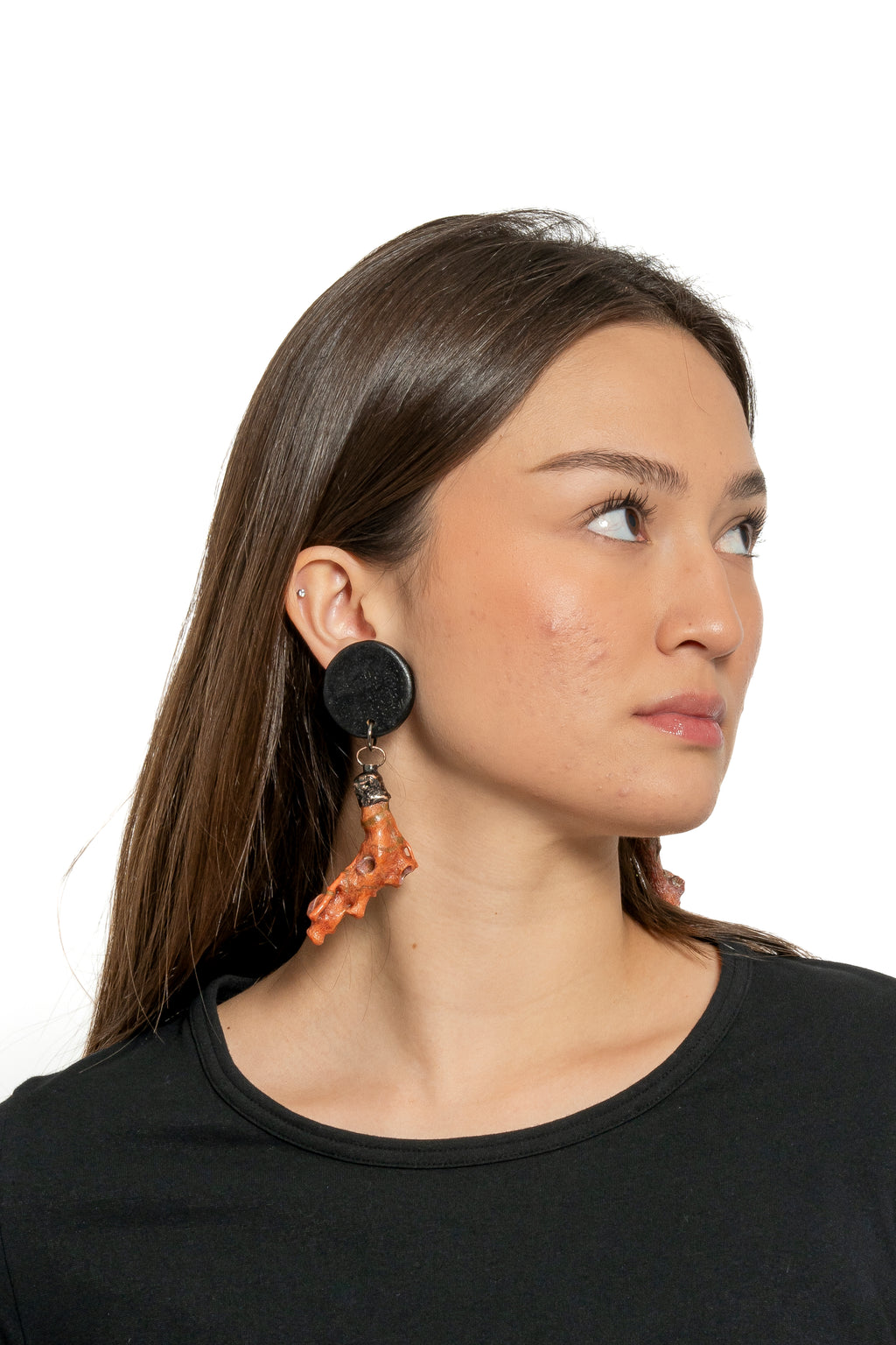 Sally Bass Coral Clip-On Earrings | ATELIER957