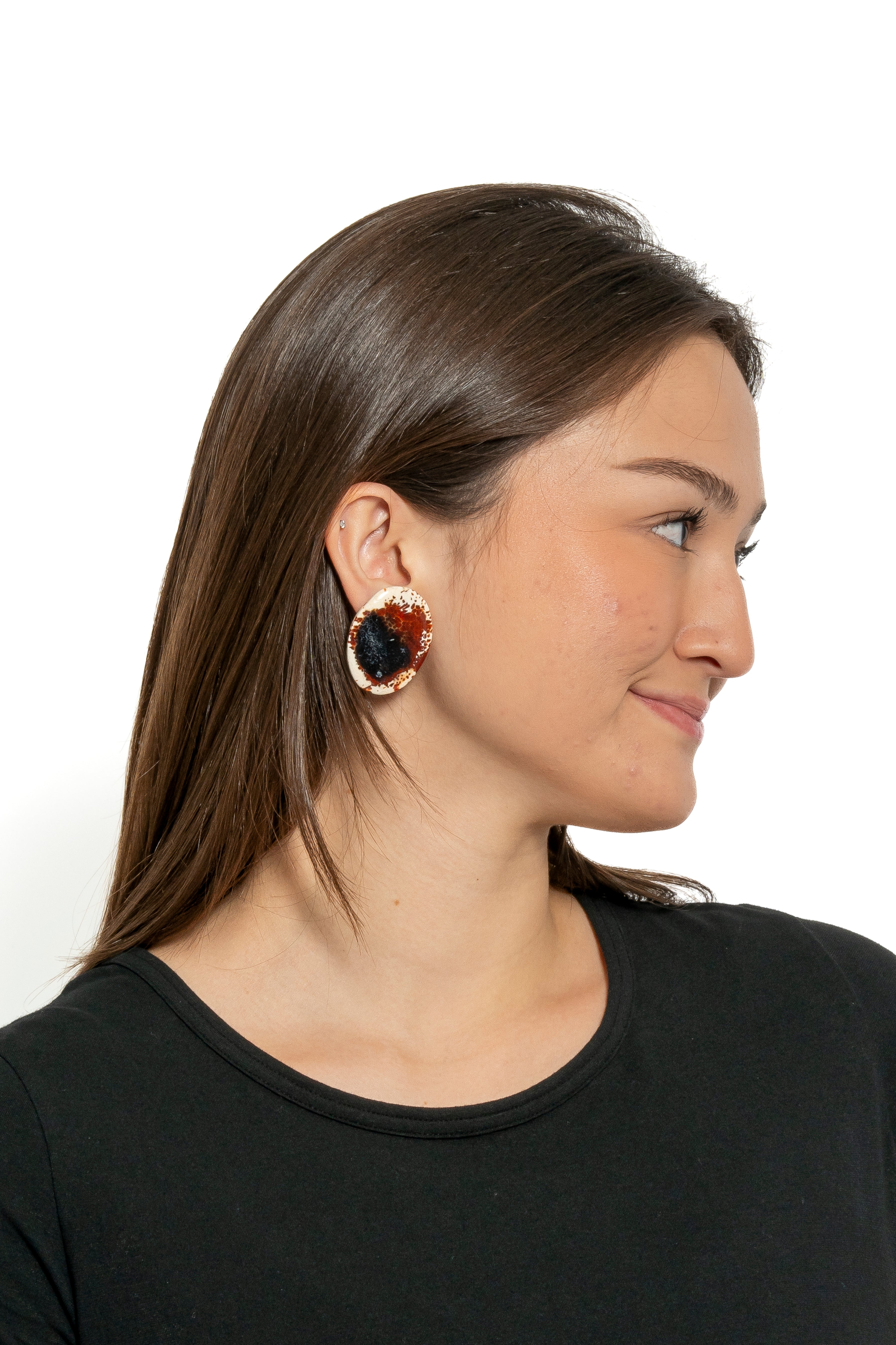 Sally Bass Agate Clip-On Earrings | ATELIER957