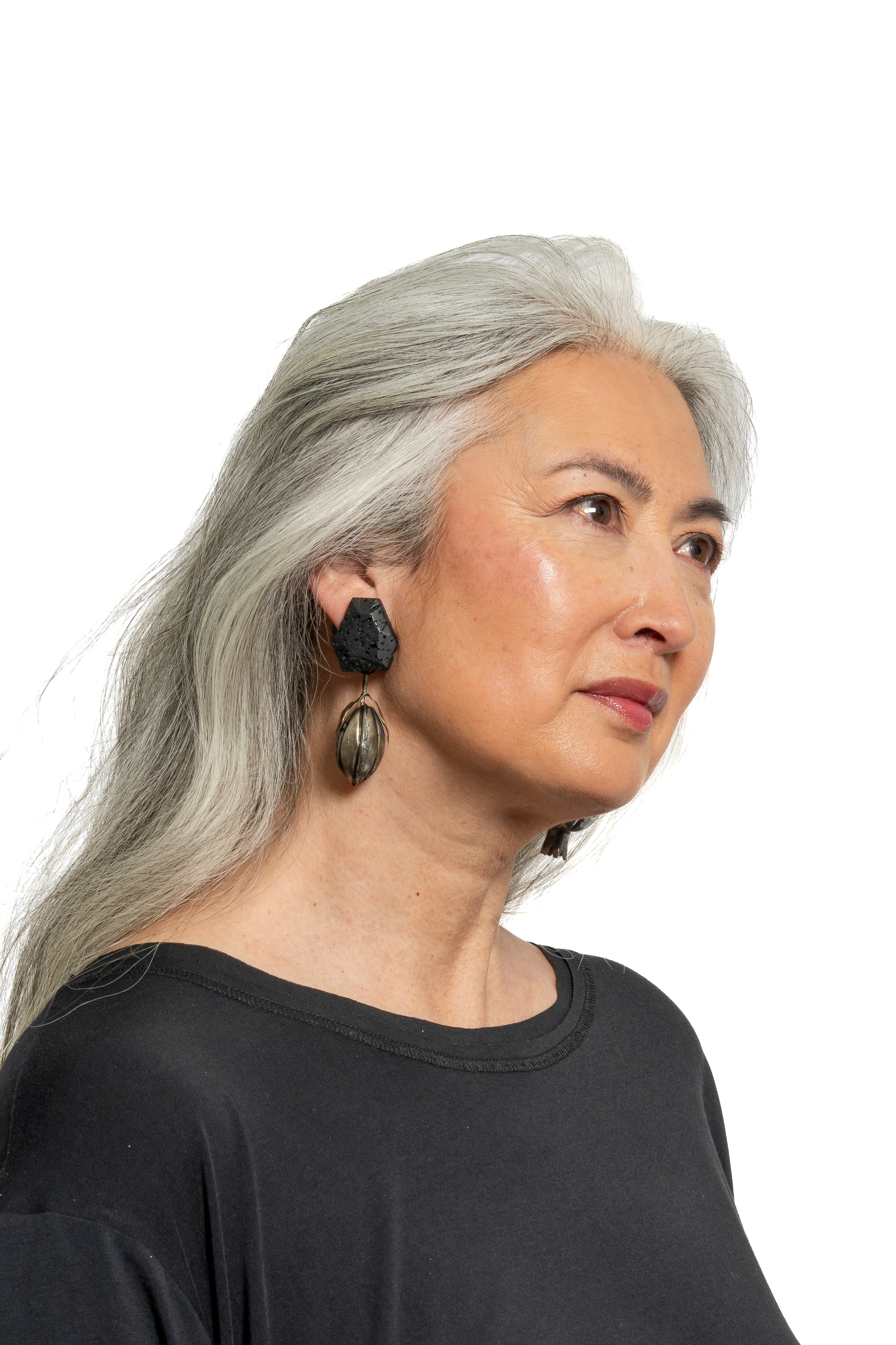 Sally Bass Metal Fruit Clip-On Earrings | ATELIER957