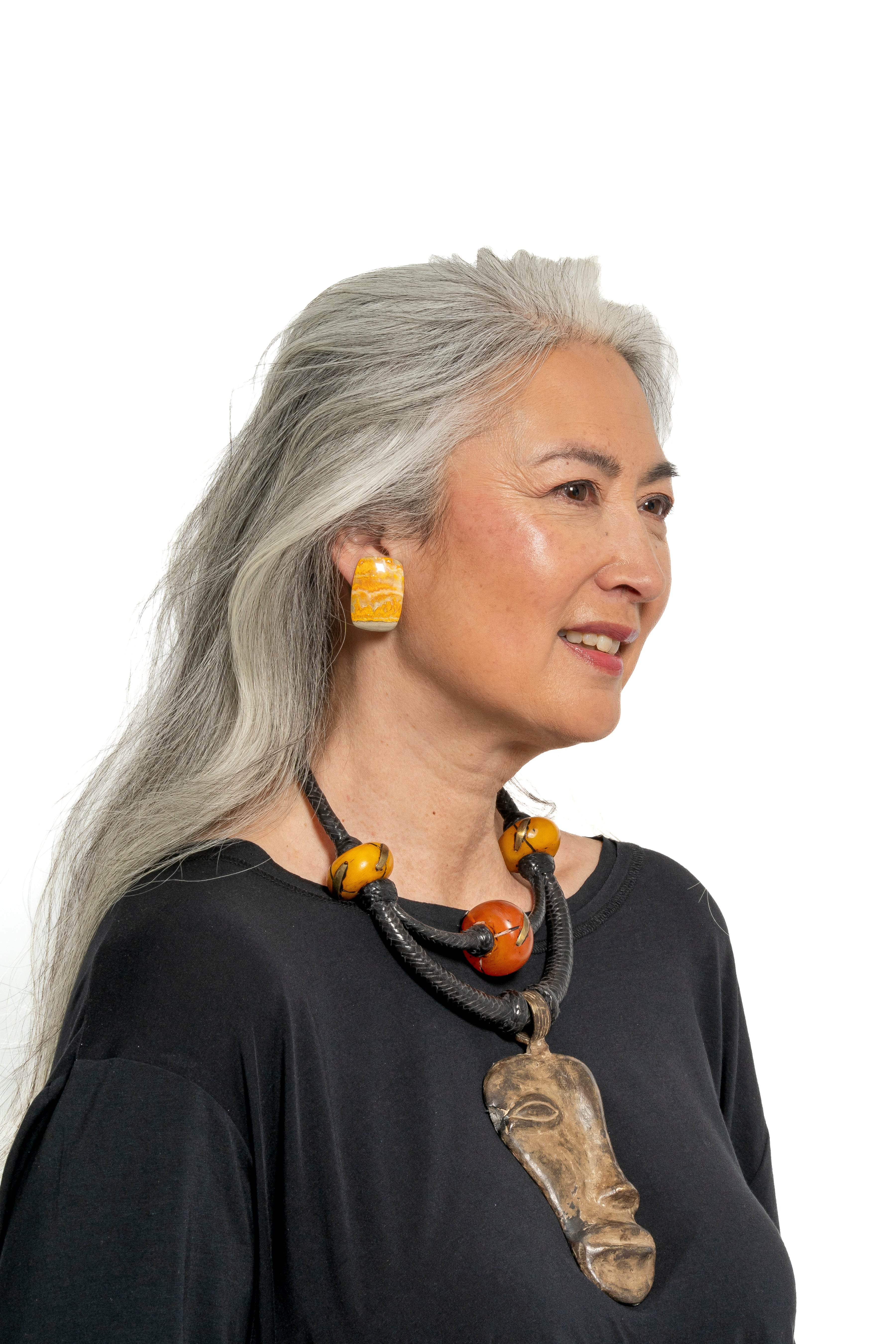 Sally Bass Bronze Face necklace | ATELIER957
