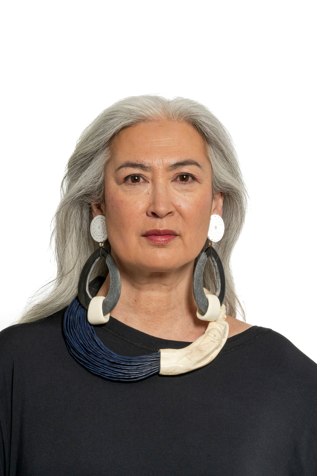 Sally Bass Silver Carved Bone Necklace | ATELIER957