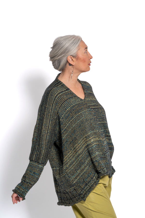 Paper Temples Deep V Sweater | ATELIER957