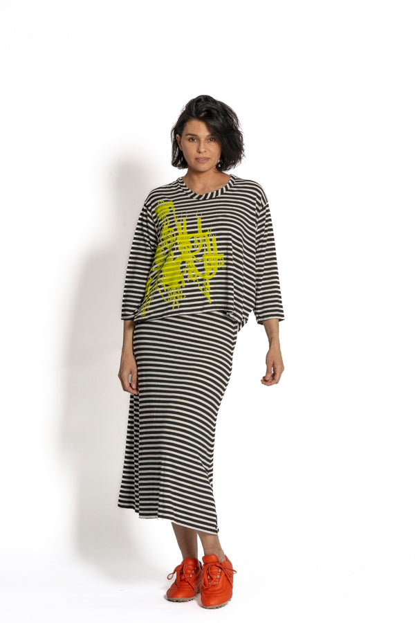 Paper Temples Stripe Skirt | ATELIER957