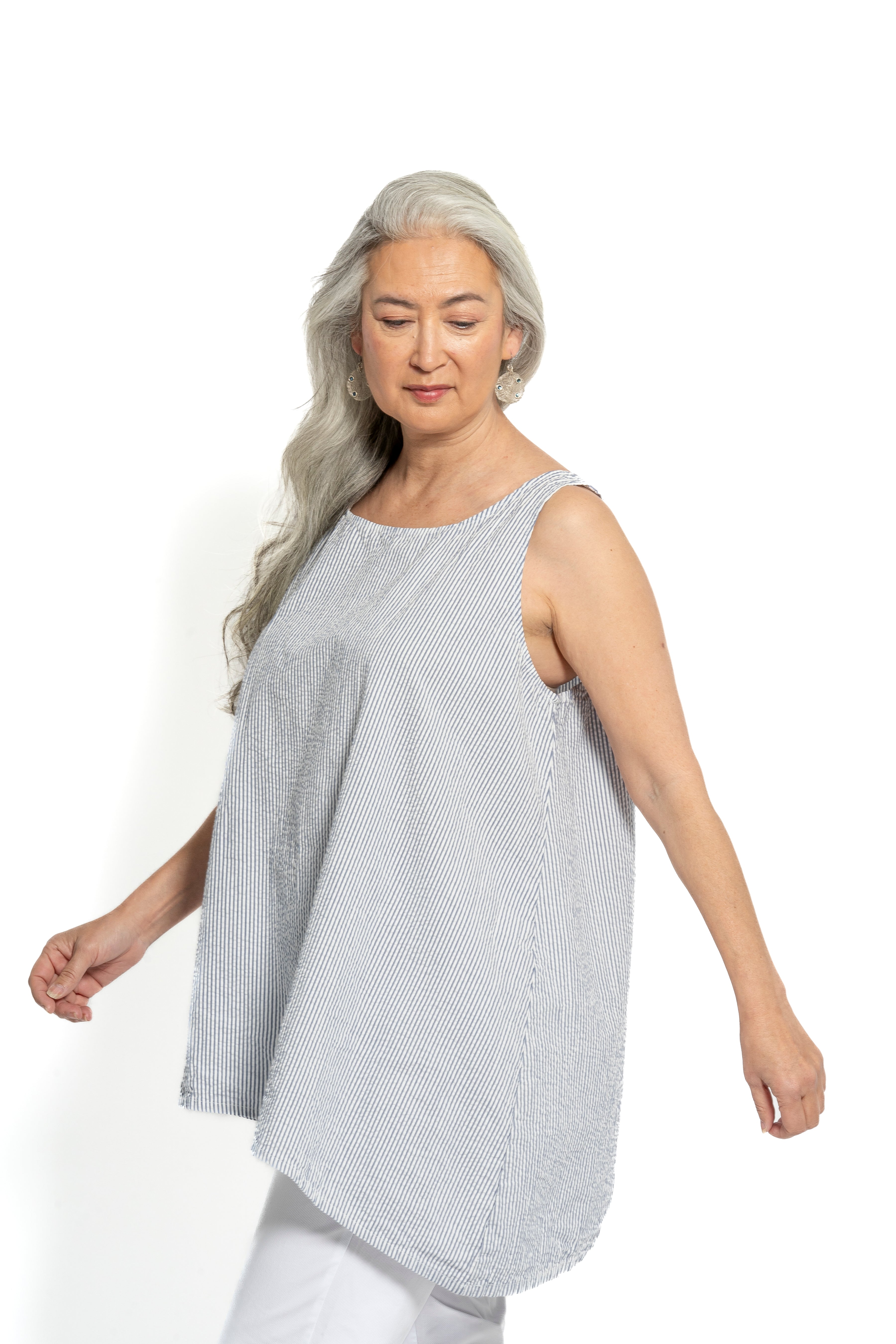 Krista Larson Basic Seersucker Top | ATELIER957