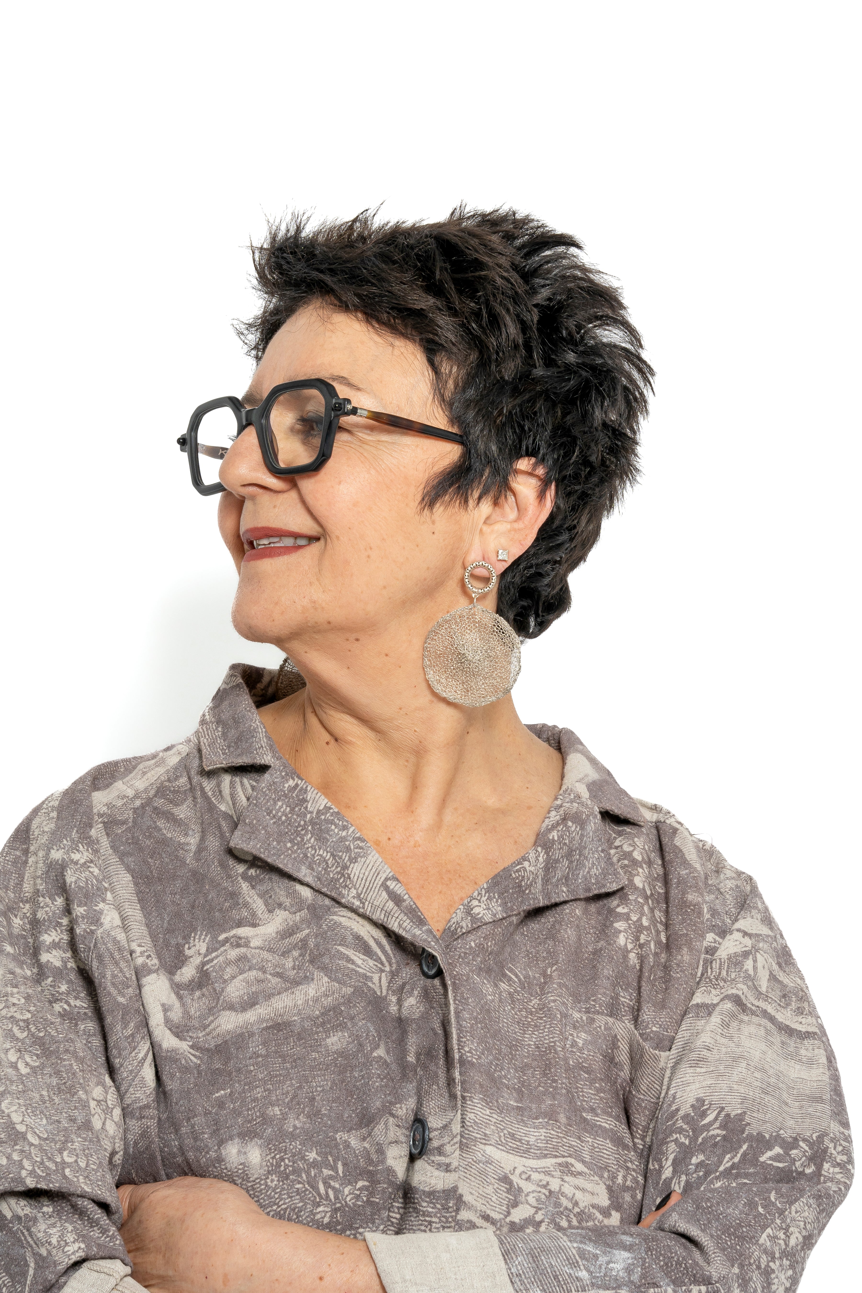 Sarah Cavender Crocheted Look Circle Earrings (2 colors) | ATELIER957