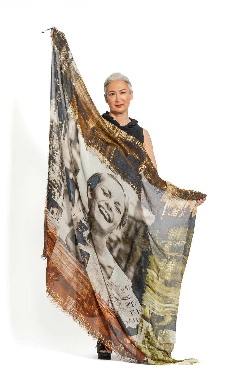 Suzi Roher Live Laugh Scarf | ATELIER957