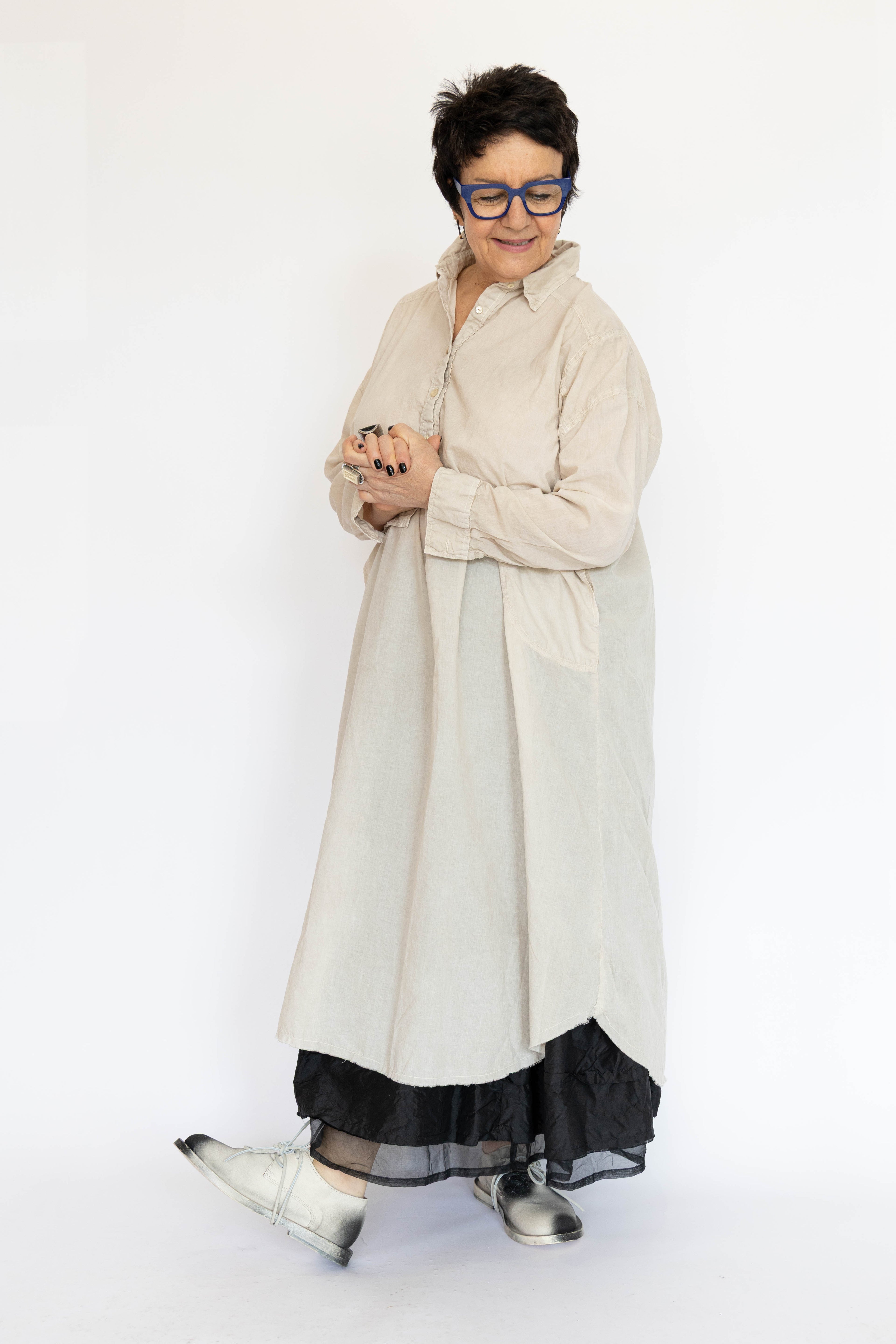 Krista Larson Voile Henley Dress | ATELIER957