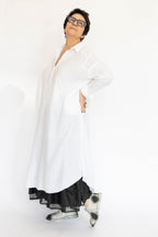 Krista Larson Gauze Henley Dress | ATELIER957