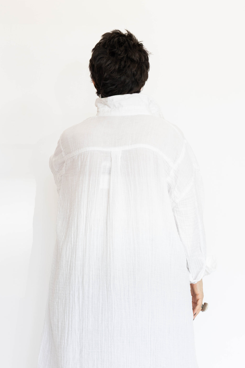 Krista Larson Gauze Henley Dress | ATELIER957