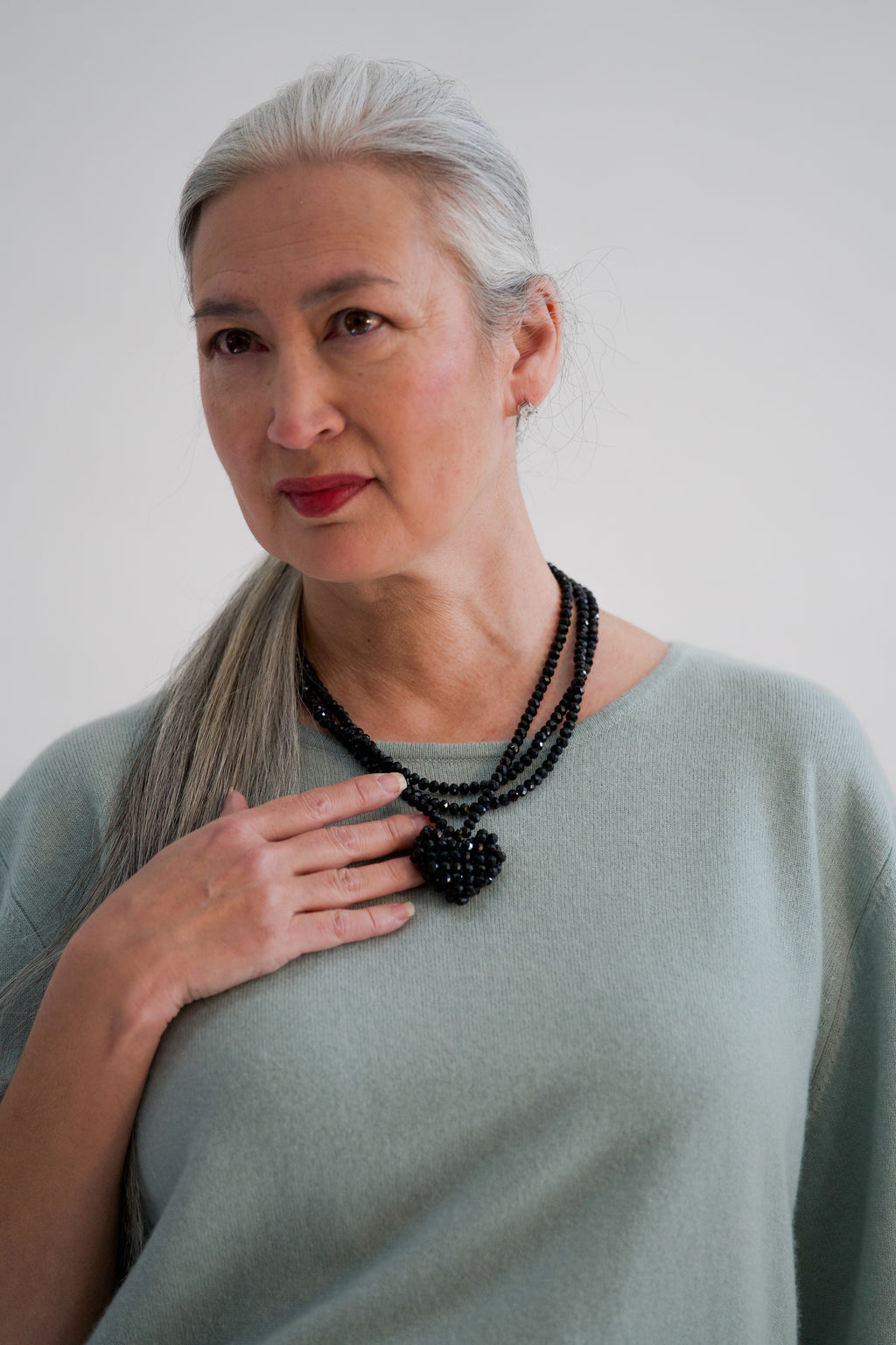 PLUSLAVIE PLÜ Black A Heart Chain | ATELIER957