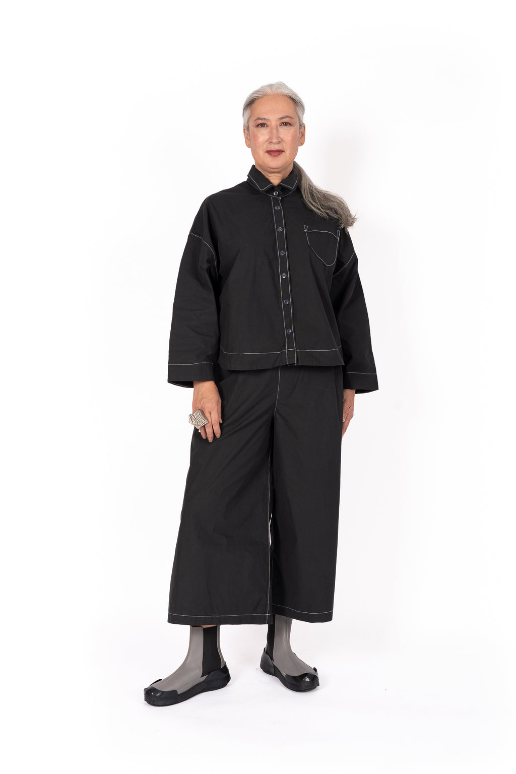Paper Temples Black Lo Top | ATELIER957