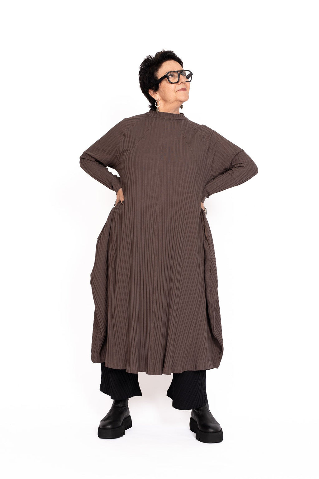 SORT AARHUS SA3123 Ribbed Dress