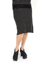 T.W.I.N. Jacquard Block Pencil Skirt