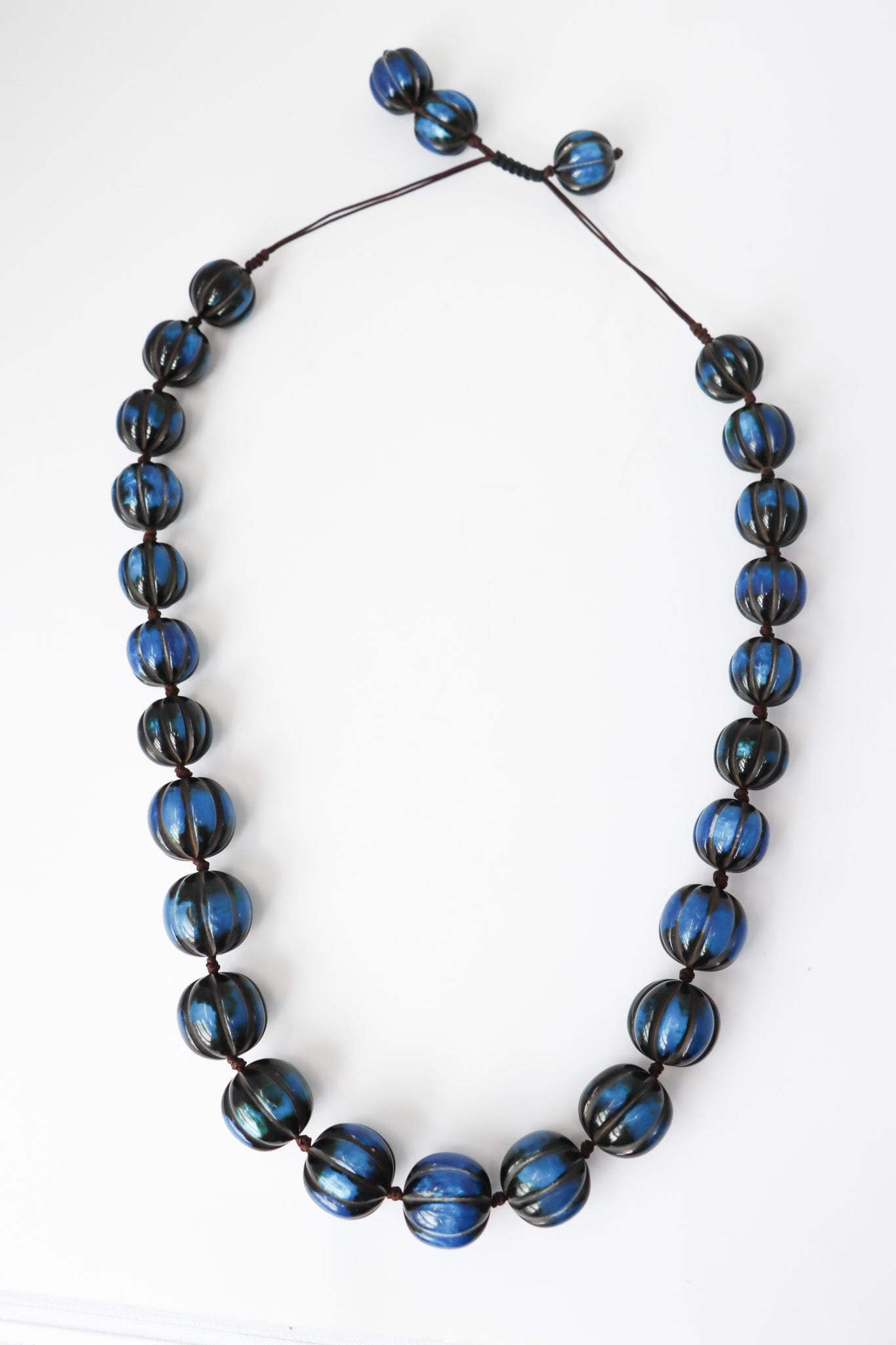 Sally Bass Adjustable Blueberry Necklace