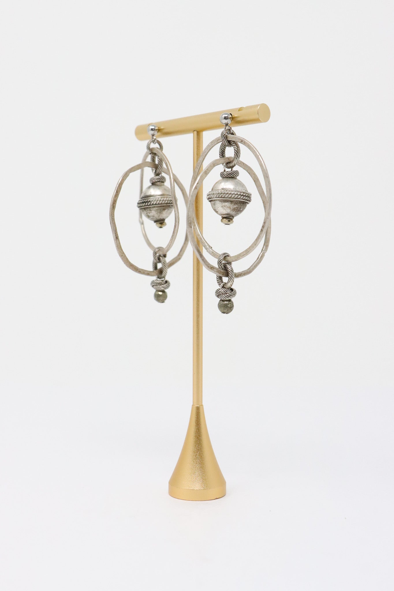 Mya Lambrecht Silver Globe Earrings | ATELIER957