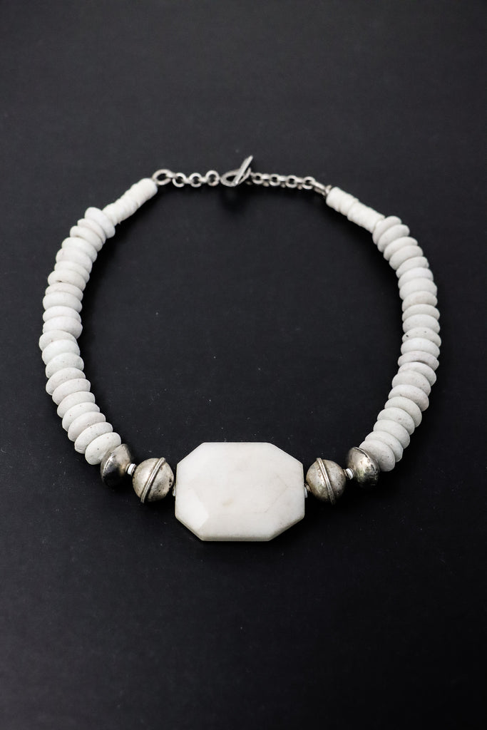 Mya Lambrecht White Quartzite Necklace | ATELIER957