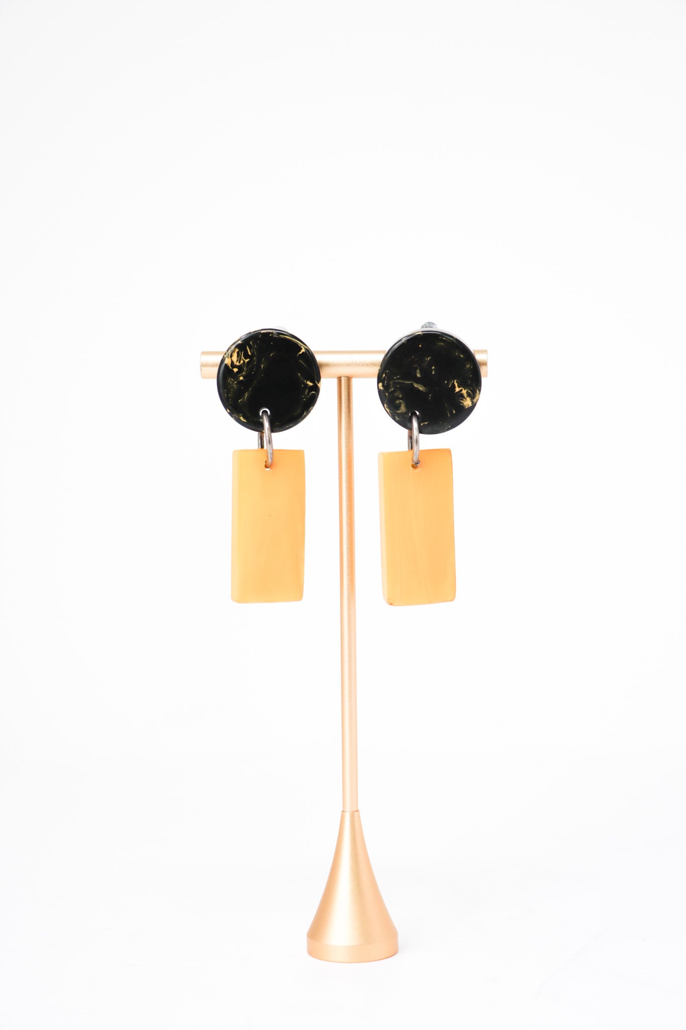 Sally Bass B&Y Resin Clip-On Earrings
