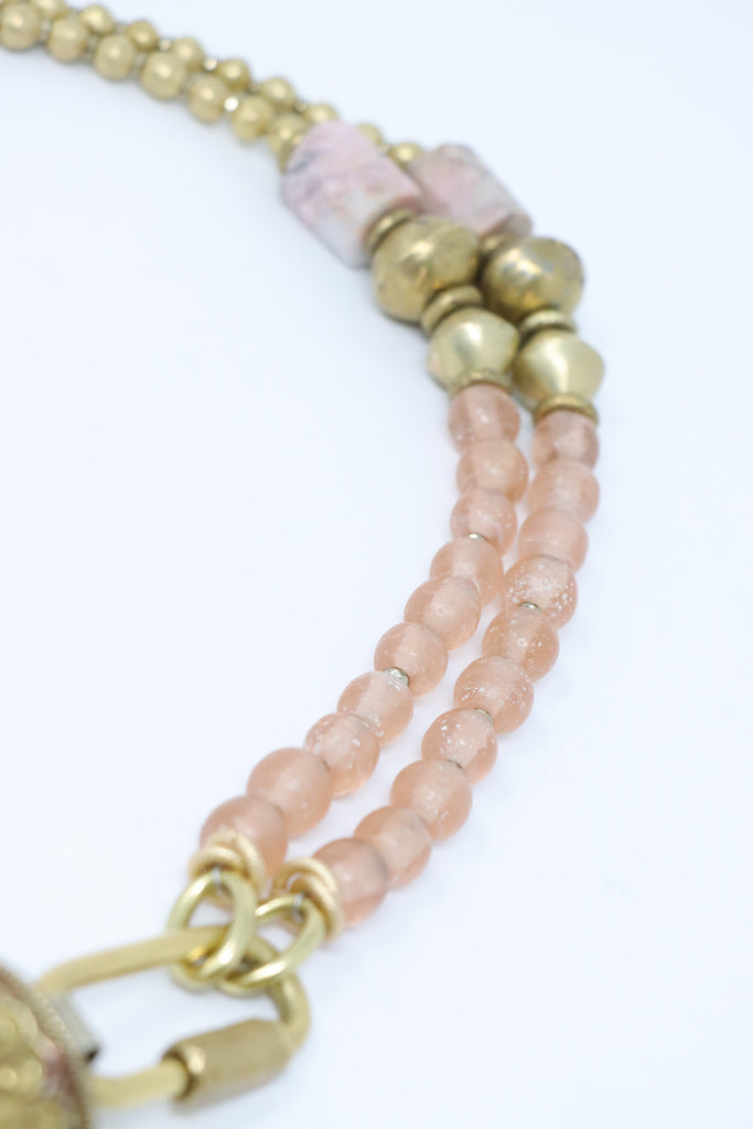Mya Lambrecht Sakura Agate Pendant Necklace | ATELIER957