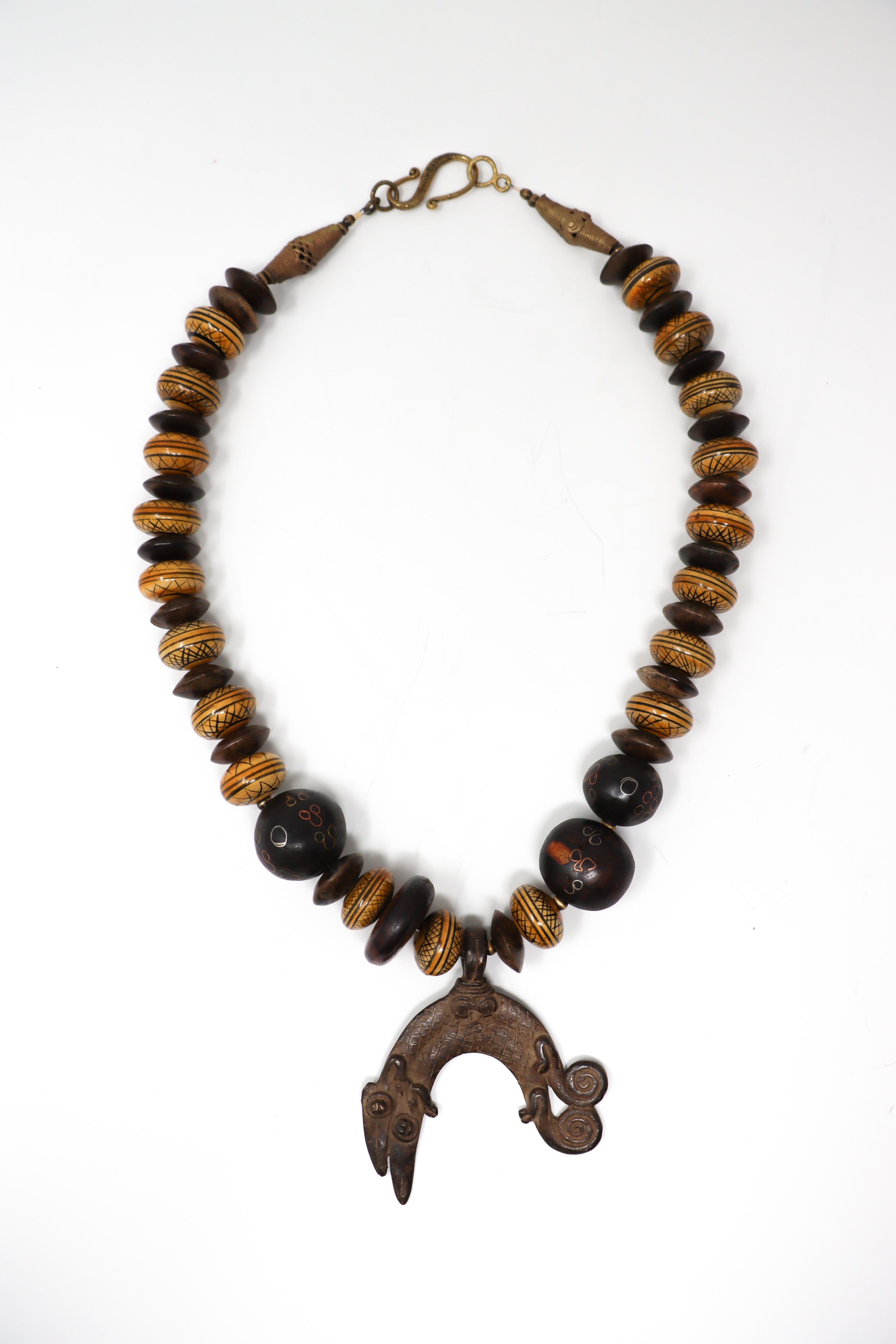 Sally Bass African Bronze Necklace