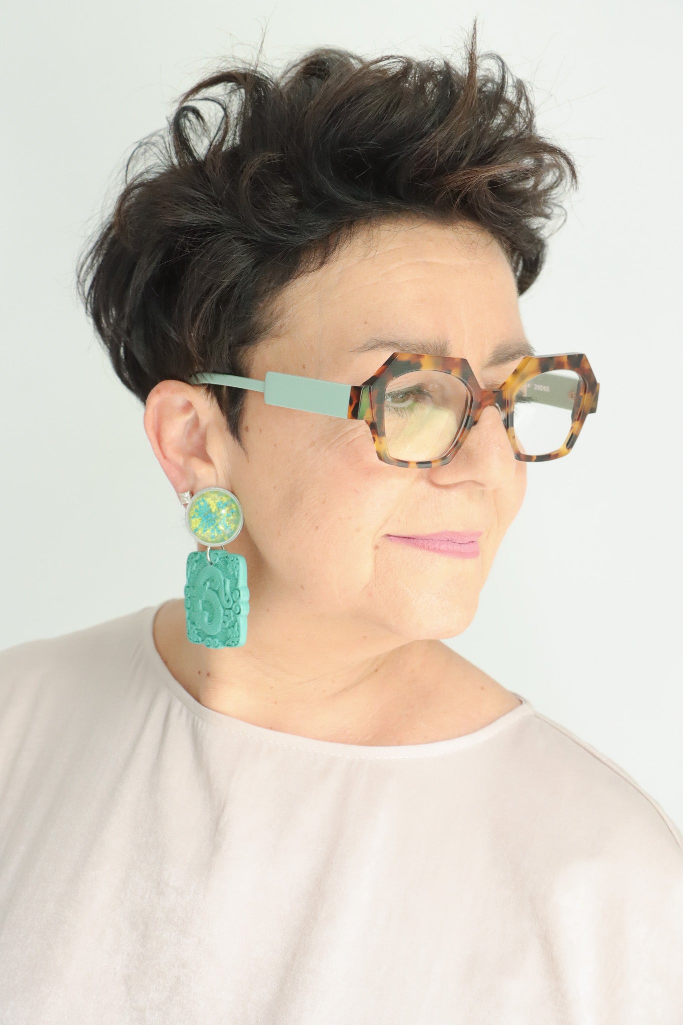 Sally Bass Cinnabar Dragon Clip-On Earrings | ATELIER957