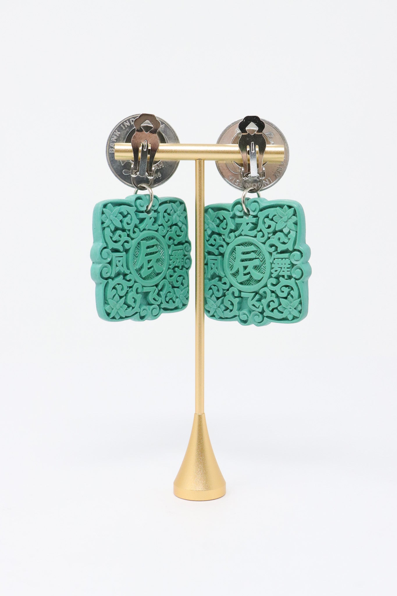 Sally Bass Cinnabar Dragon Clip-On Earrings | ATELIER957