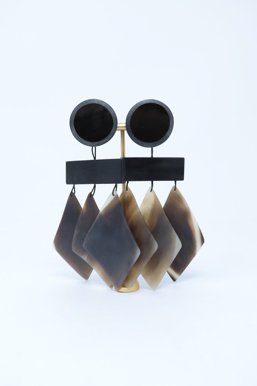 Sally Bass Dangle Horn Clip-On Earrings | ATELIER957