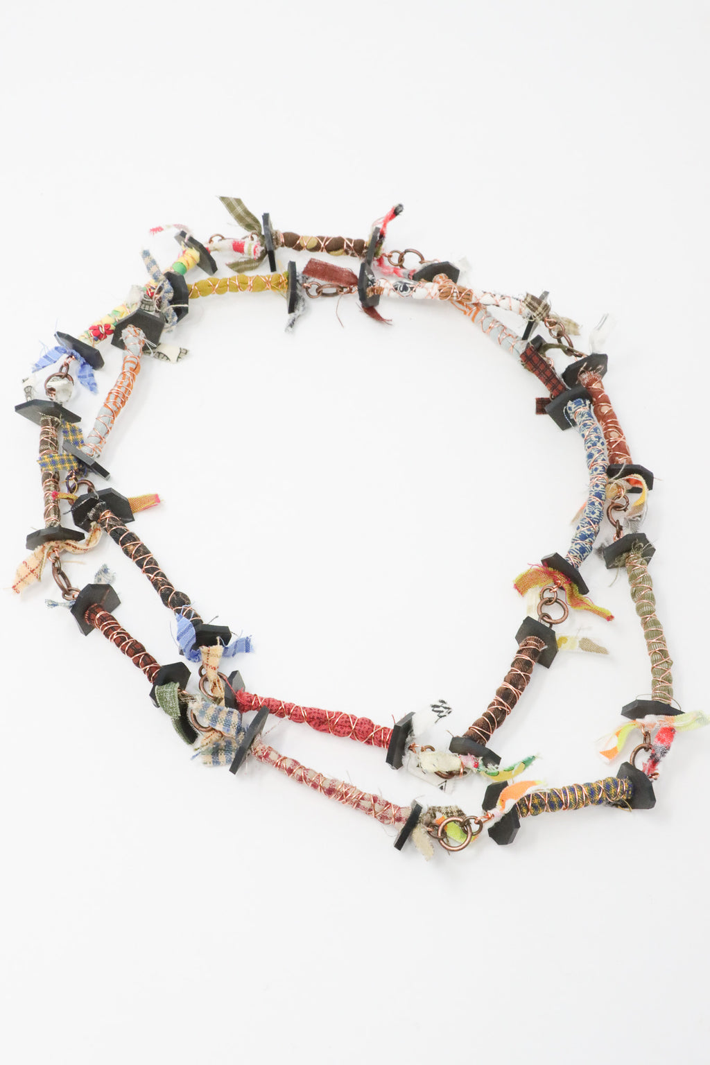 Tammy Rice Fabric & Wire Necklace