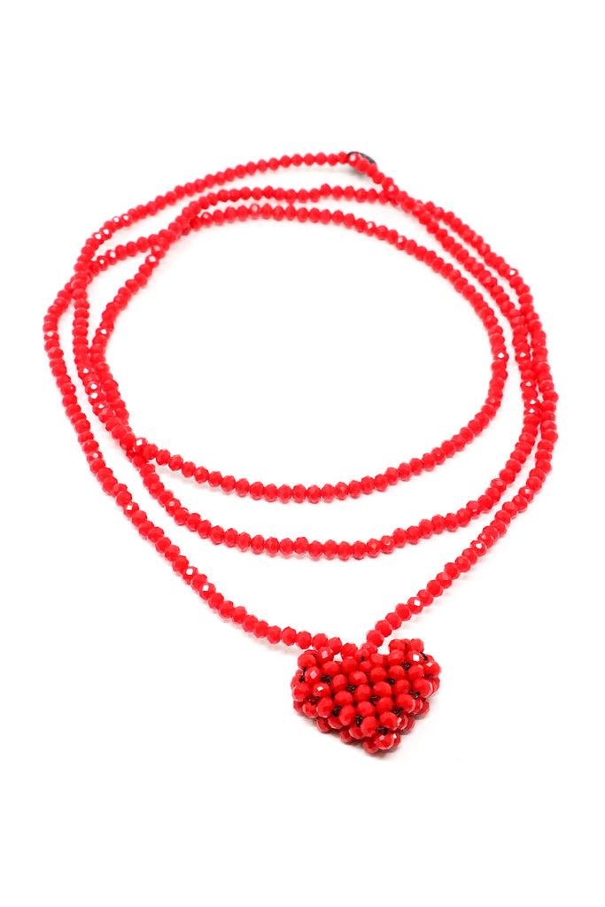 PLUSLAVIE PLÜ Across Extra Long Heart Necklace | ATELIER957