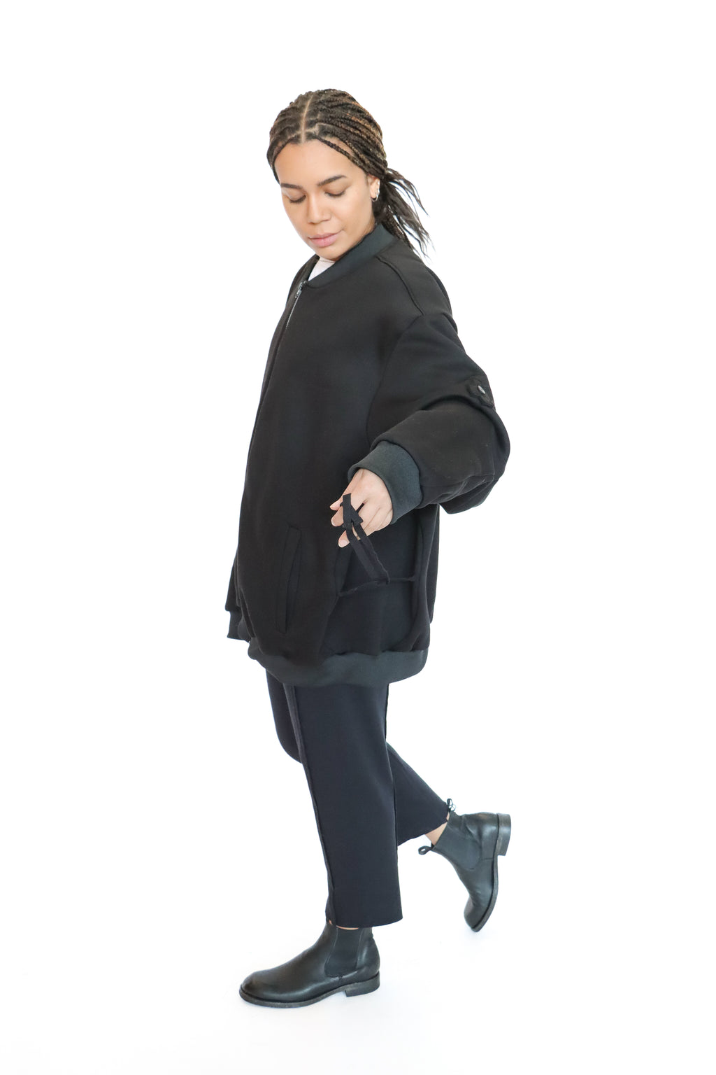 PLUSLAVIE PLÜ Sweat Bomber Jacket | ATELIER957