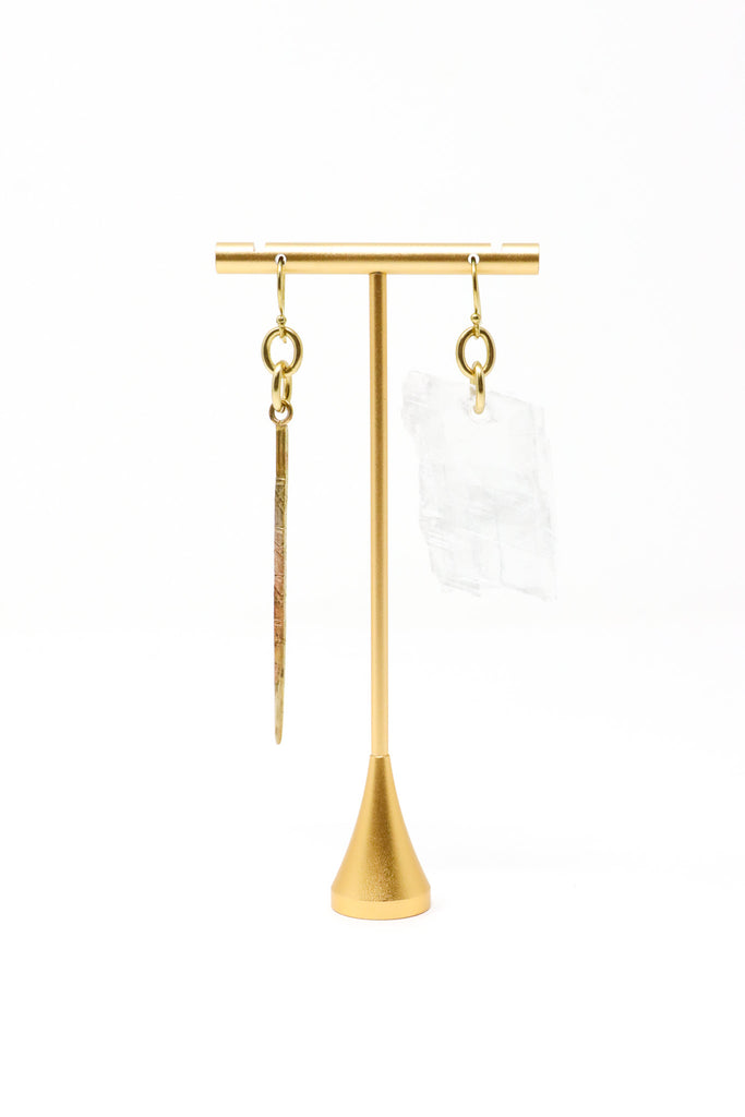 Mya Lambrecht Obelisk and Selenite Earrings | ATELIER957
