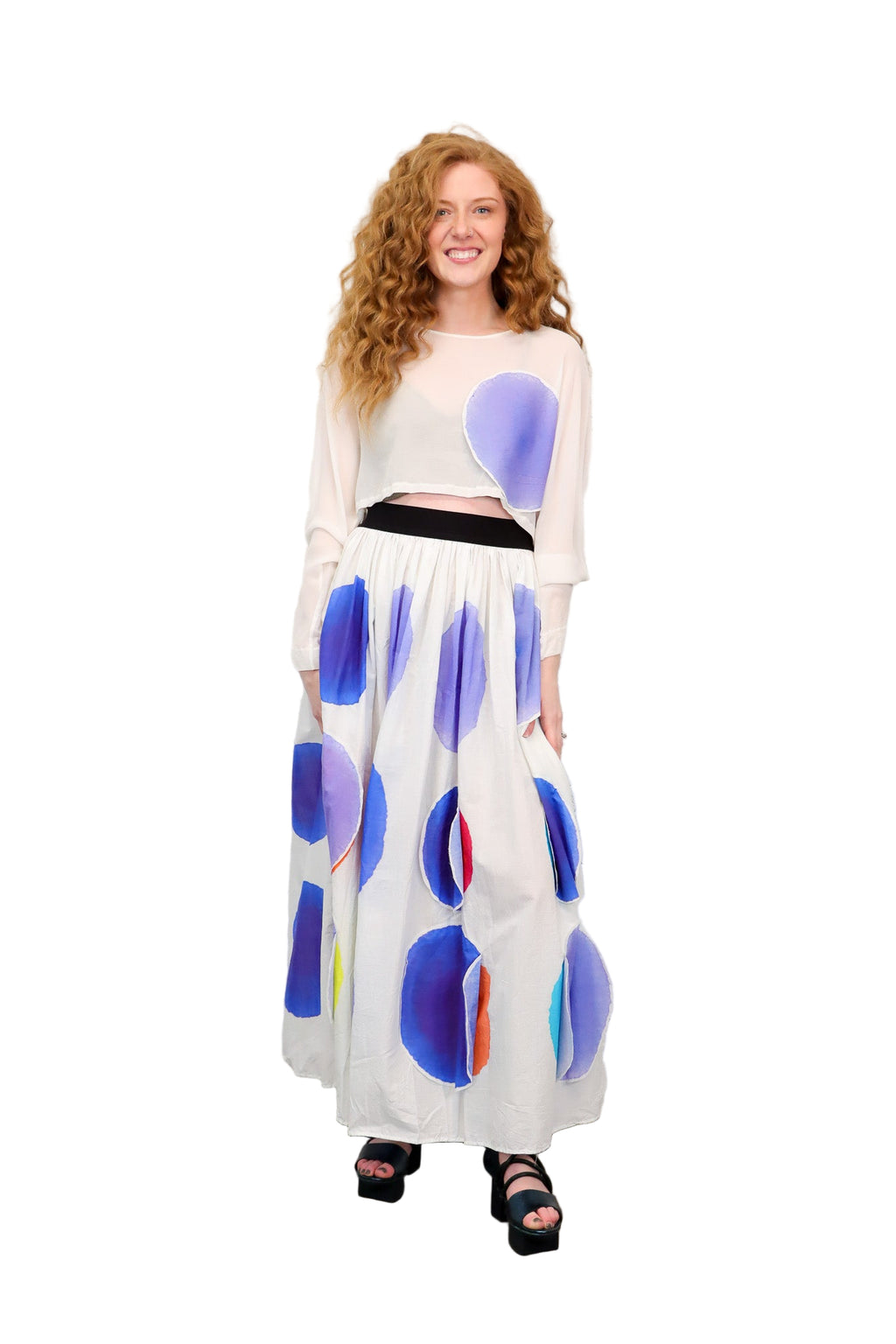 maria calderara Watercolor Crop Top
