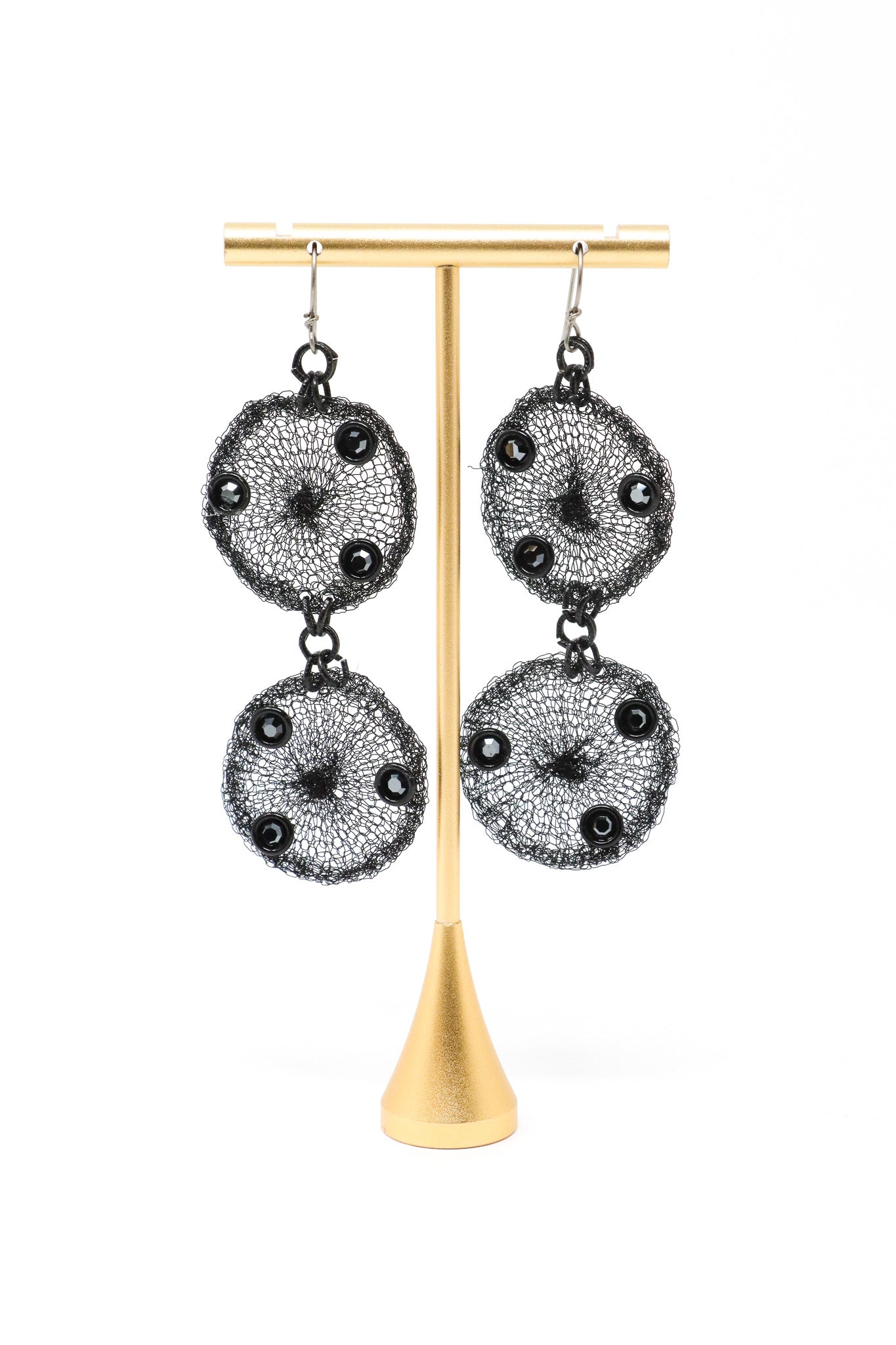 Sarah Cavender Double Circle Fine Mesh Earrings | ATELIER957