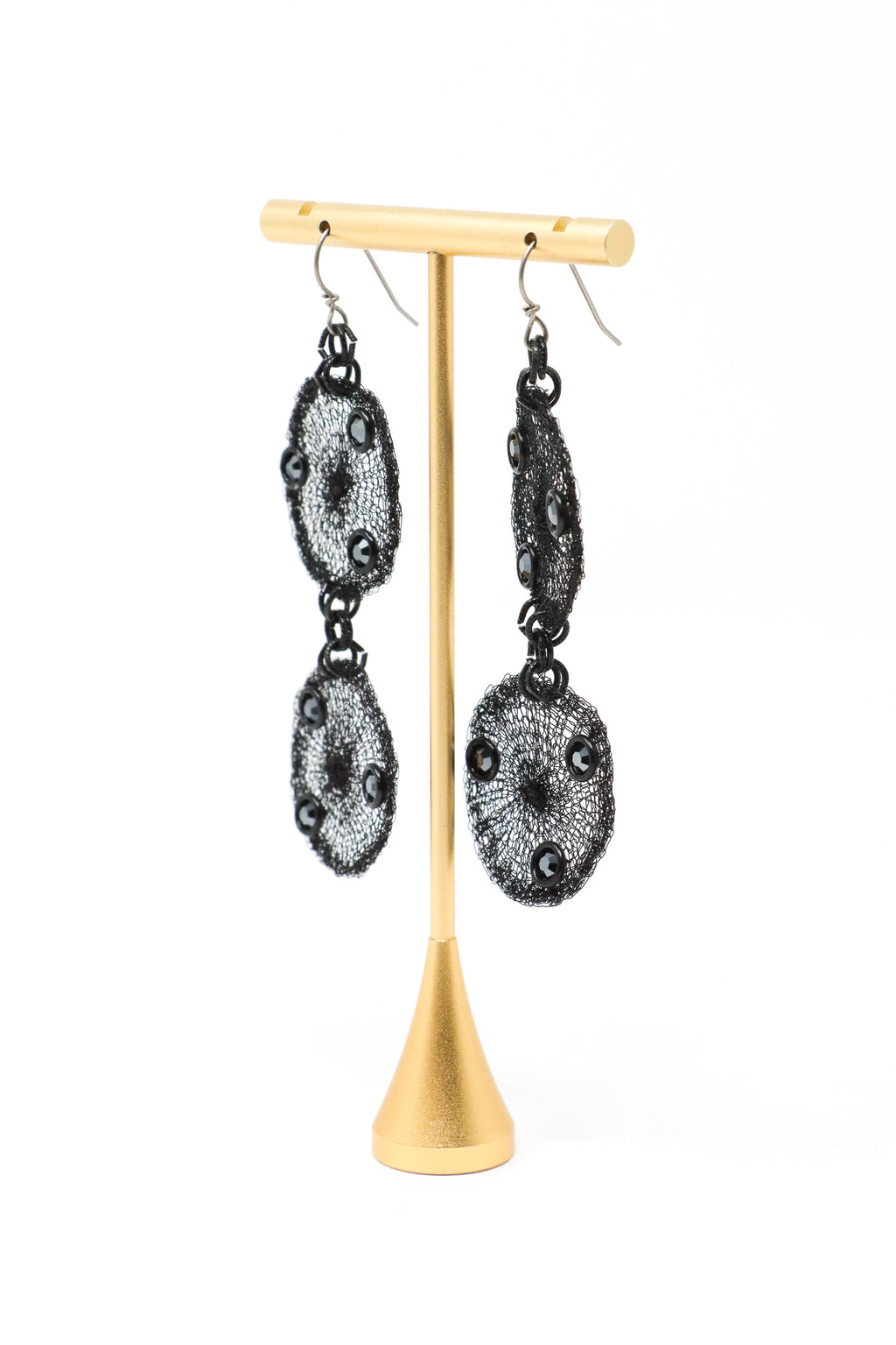 Sarah Cavender Double Circle Fine Mesh Earrings | ATELIER957
