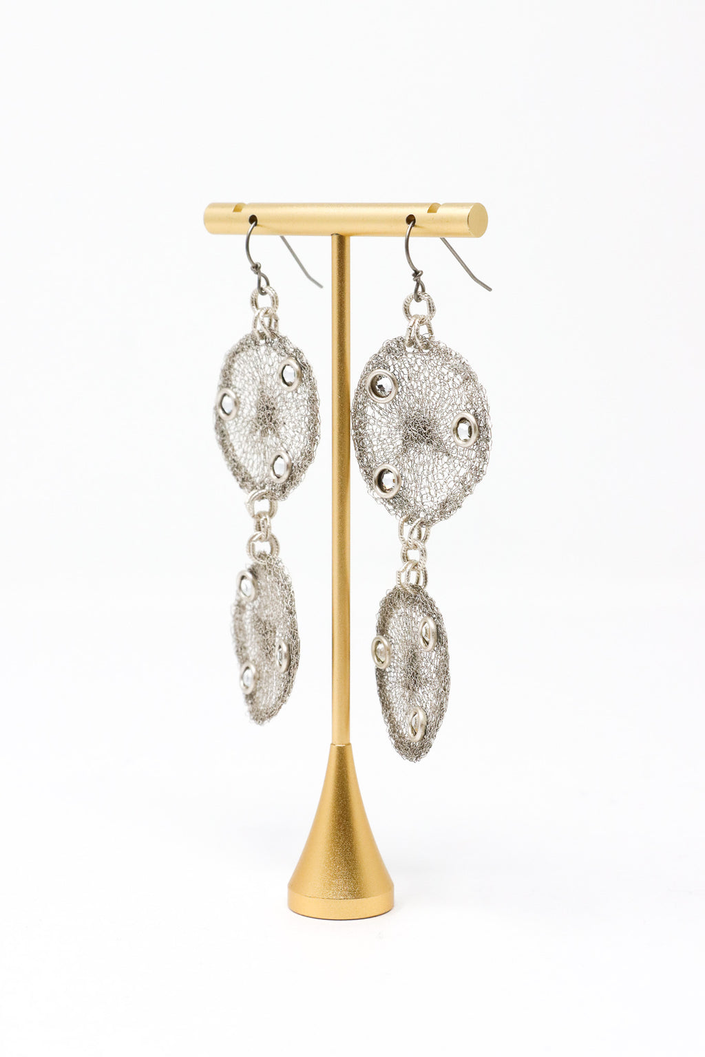Sarah Cavender Double Circle Fine Mesh Earrings | ATELIER957