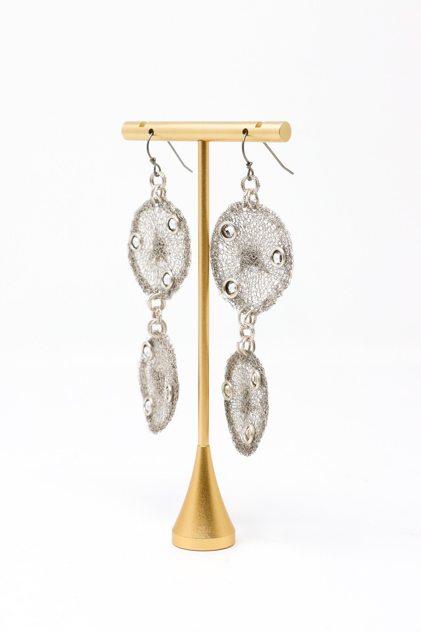 Sarah Cavender Double Circle Fine Mesh Earrings | ATELIER957