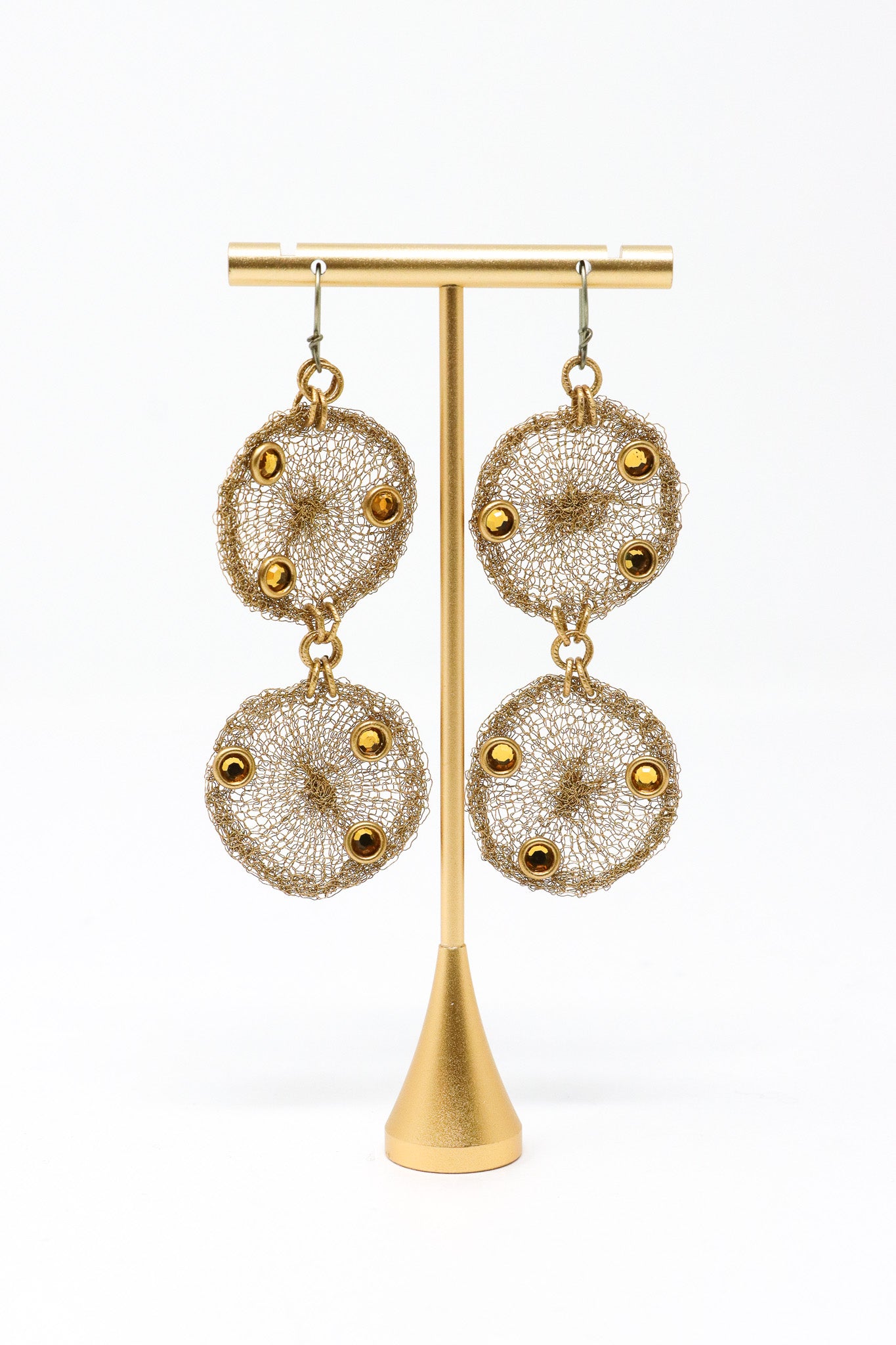 Sarah Cavender Double Circle Fine Mesh Earrings | ATELIER957
