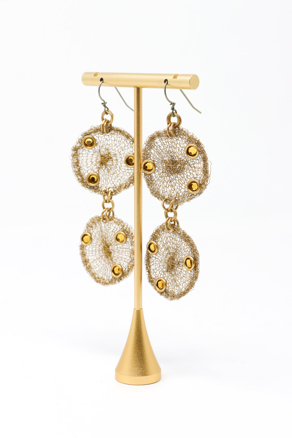 Sarah Cavender Double Circle Fine Mesh Earrings | ATELIER957
