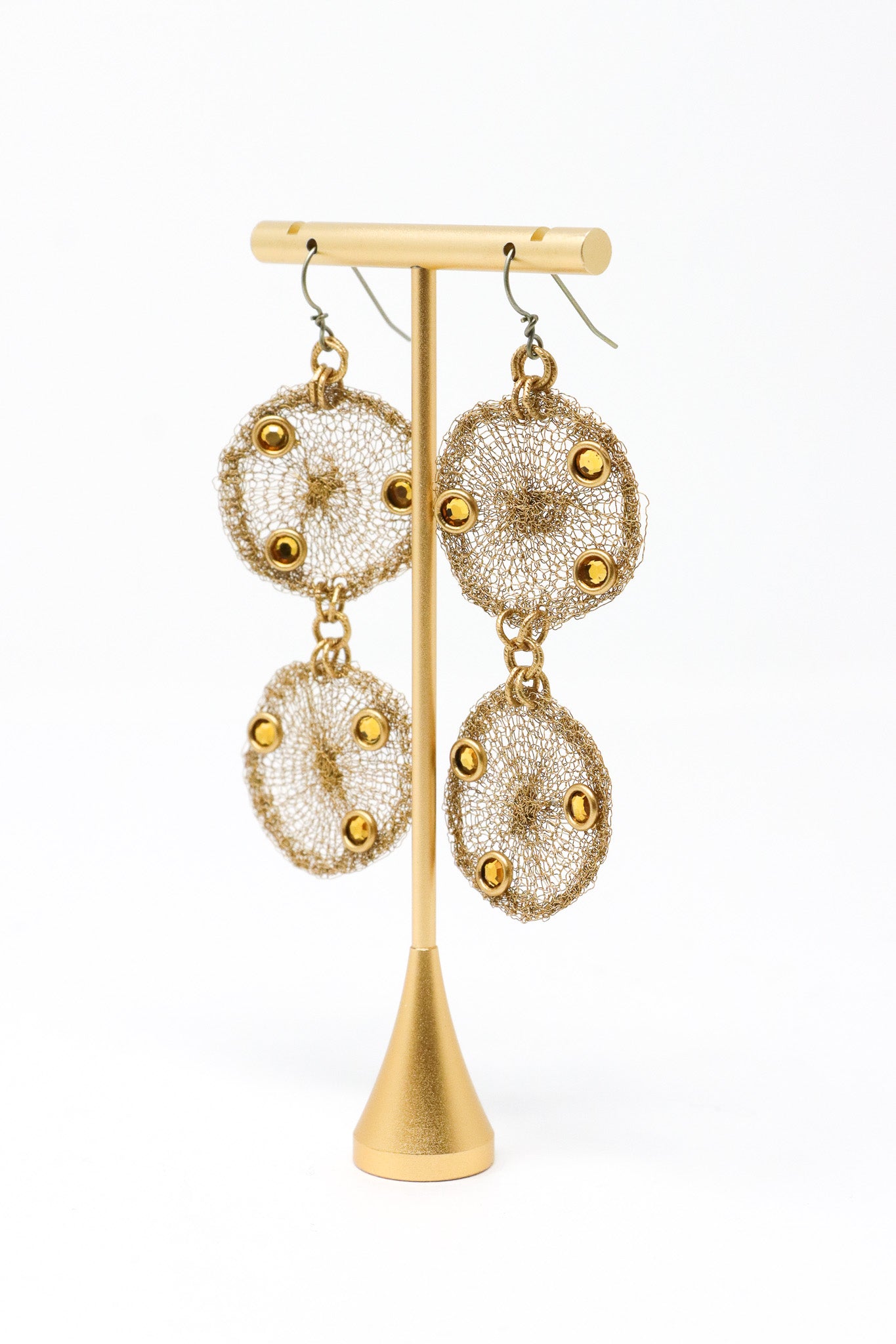 Sarah Cavender Double Circle Fine Mesh Earrings | ATELIER957