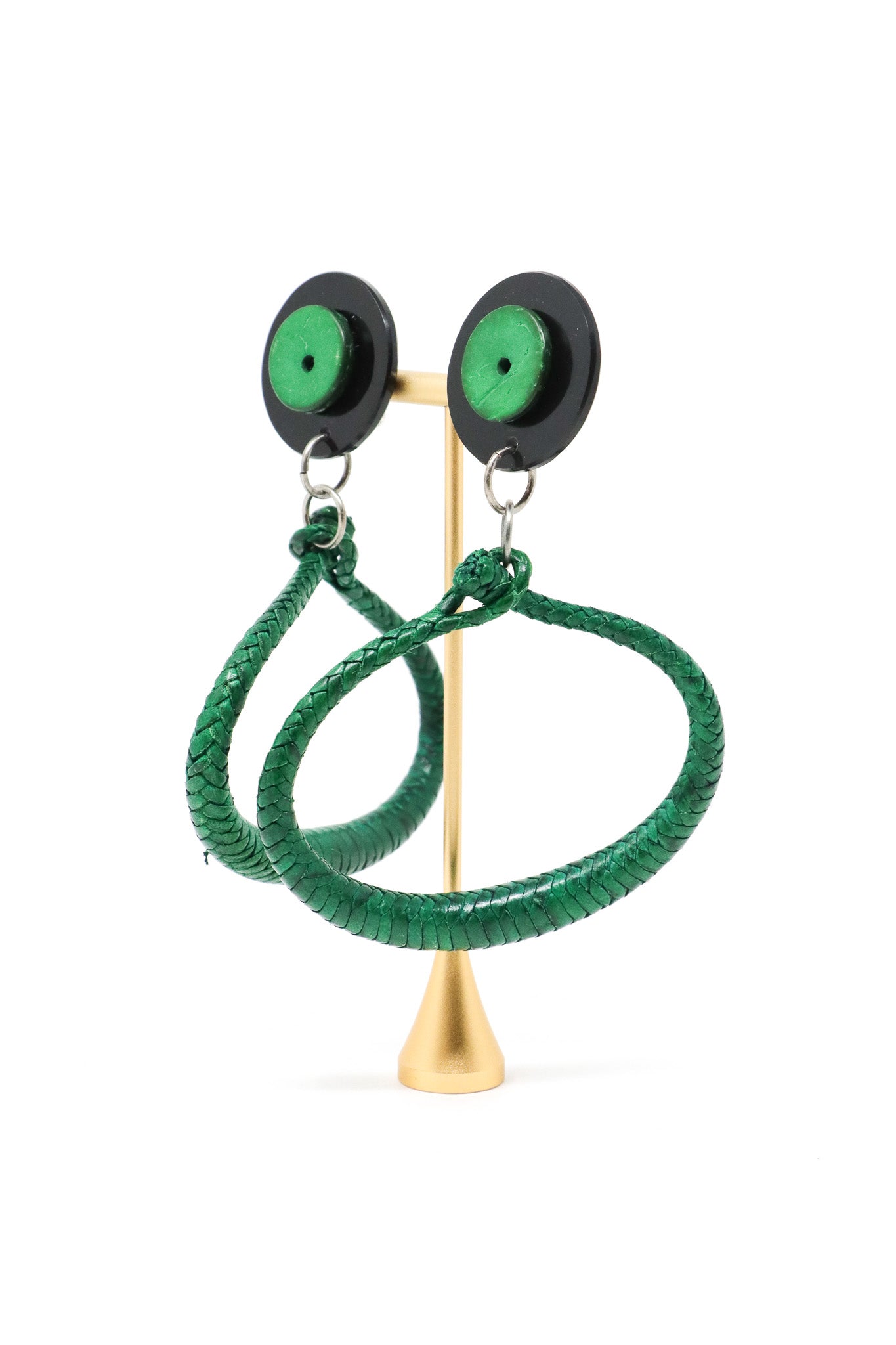 Sally Bass Leather Hoop Clips (2 Colors) | ATELIER957