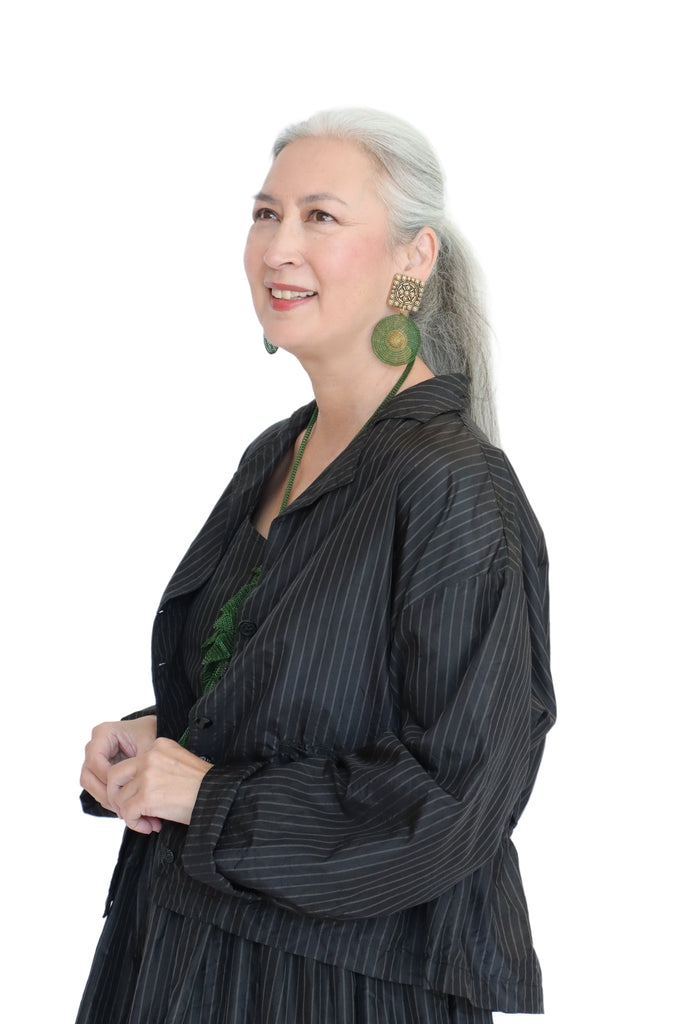 Sally Bass Crochet Green Metal Clip-On | ATELIER957